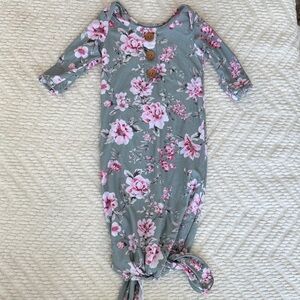 Caden Lane Pastel Baby Girl Knot Gown